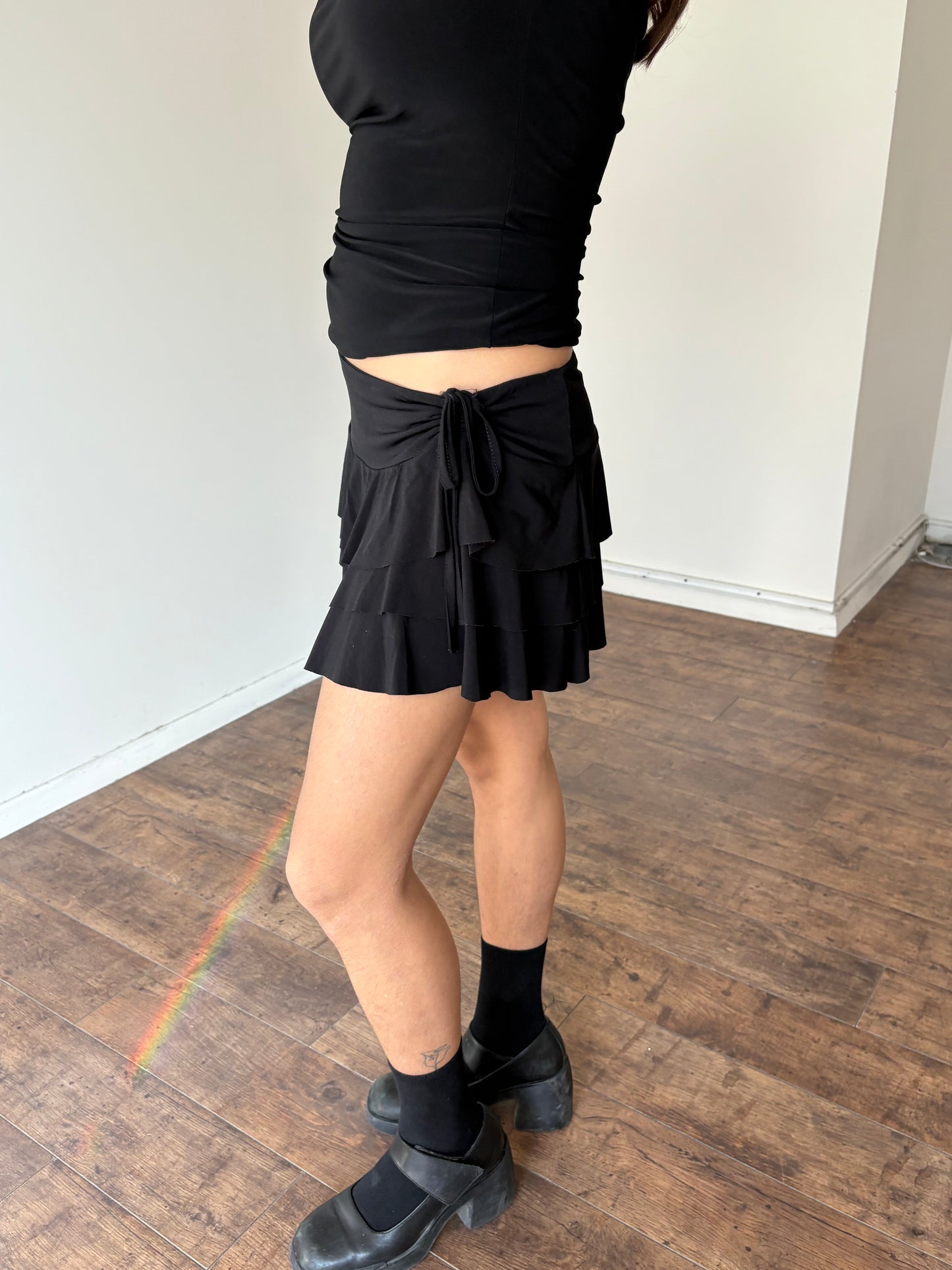 Pimkie stretchy black mini skirt