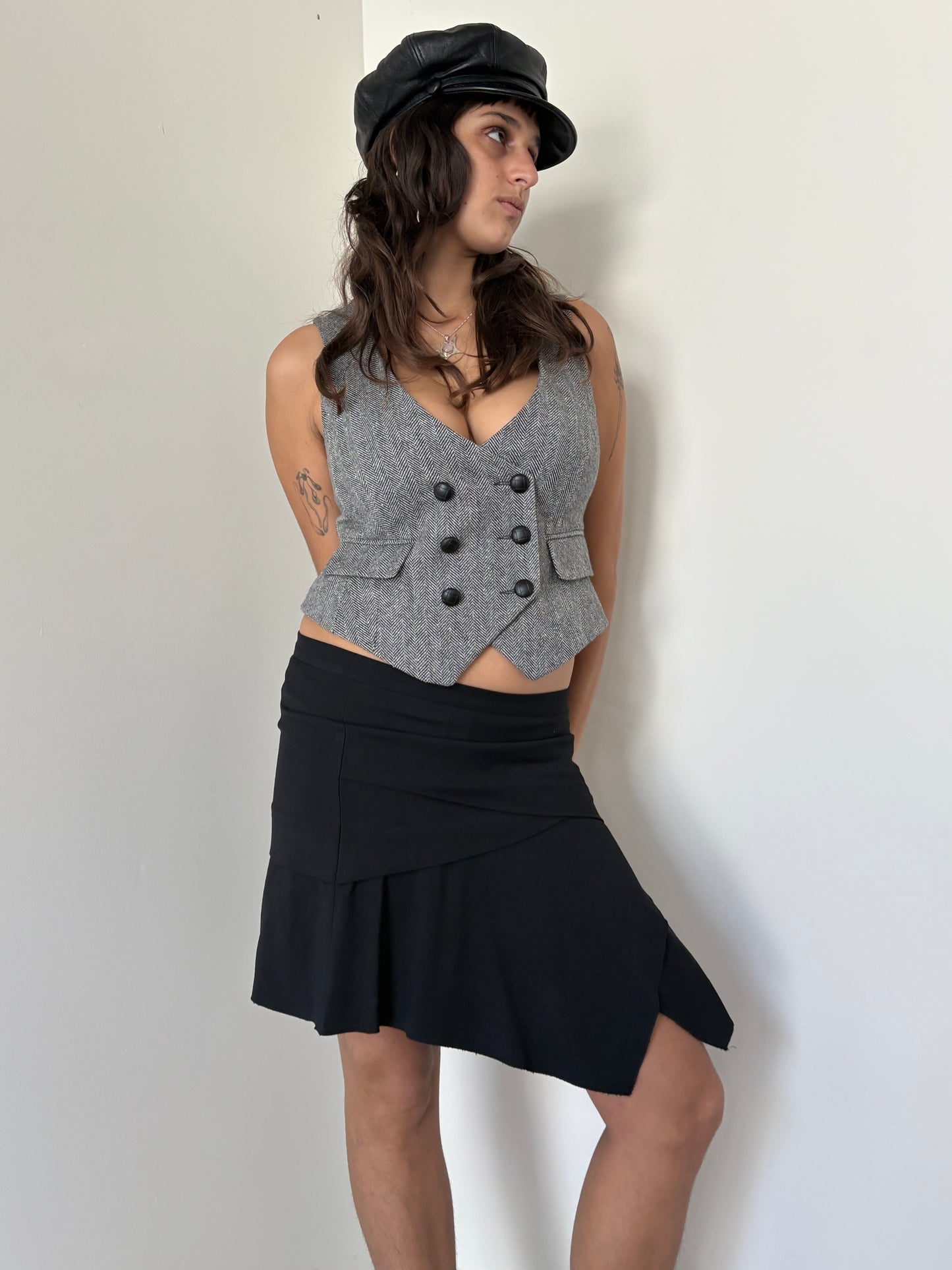 Grey vest top