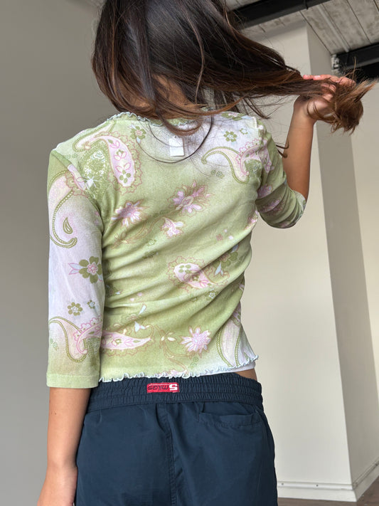 Floral mandala 3/4 top