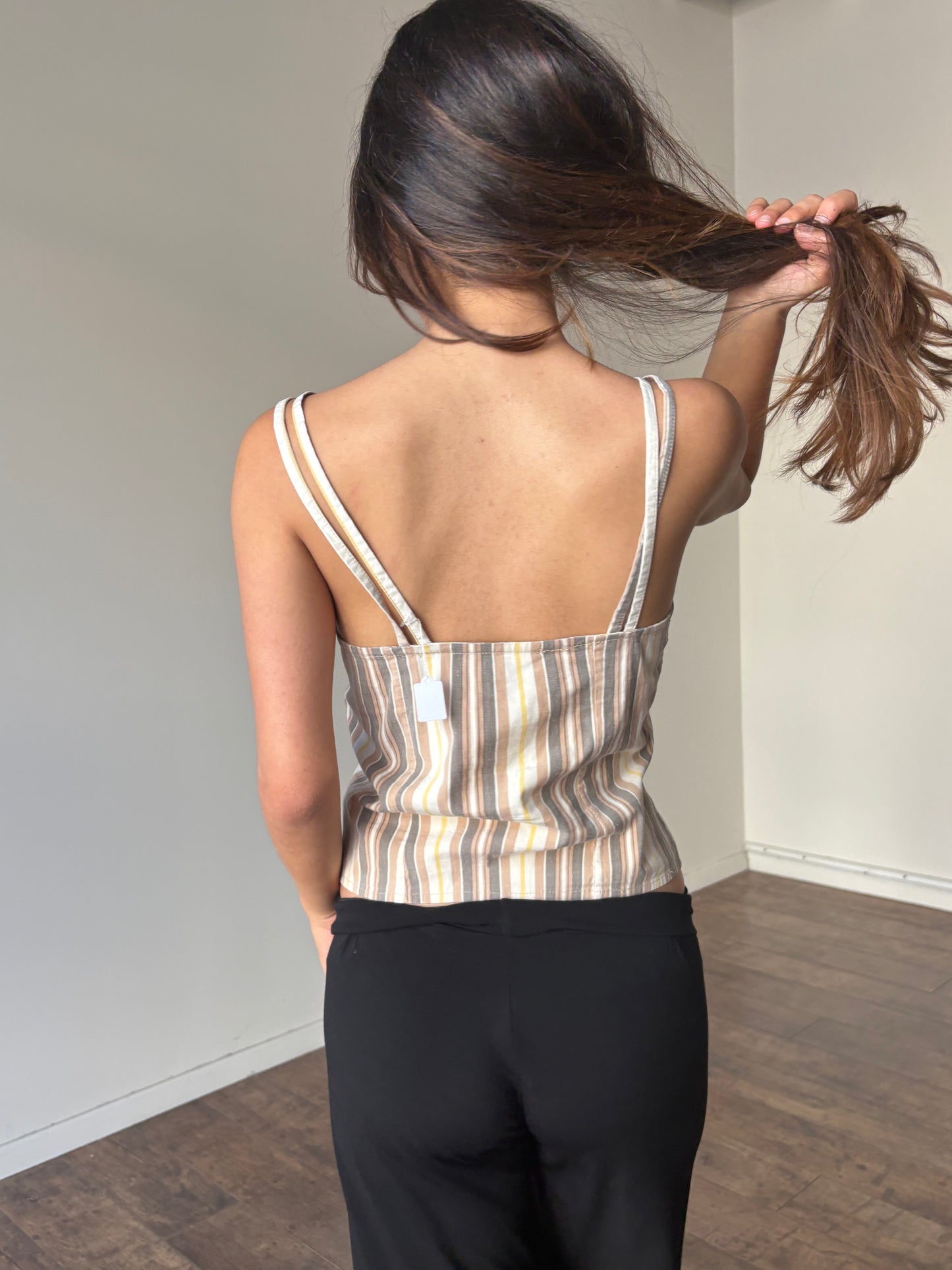 Striped corset-ish top