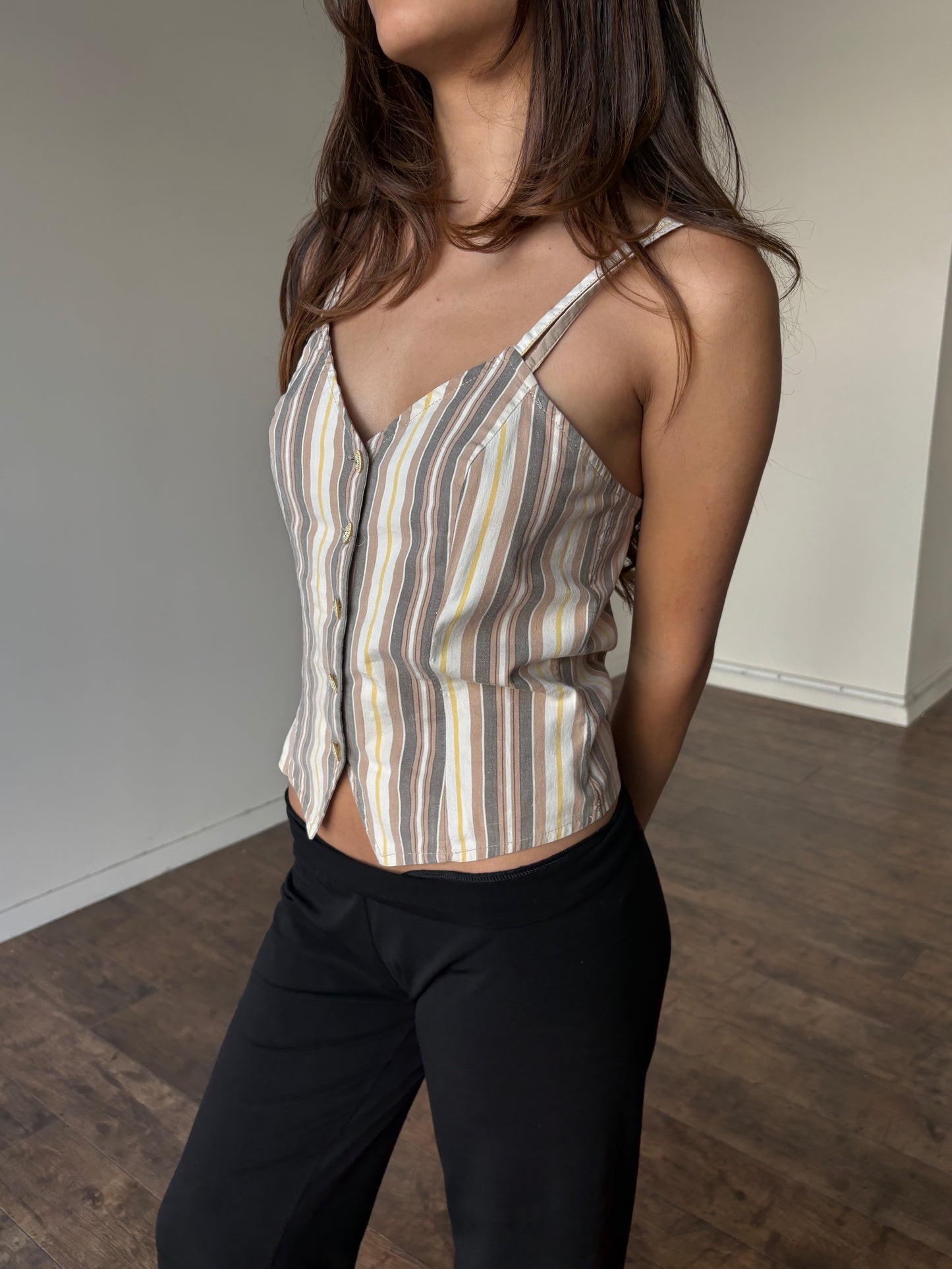 Striped corset-ish top