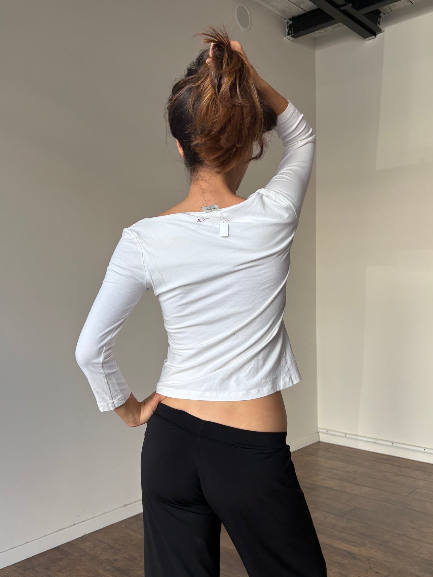 Calvin Klein white long sleeve