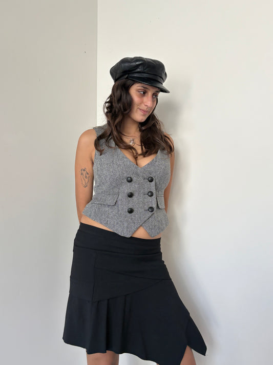 Grey vest top
