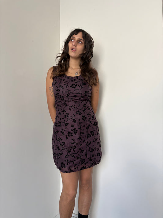 Mesh floral dress